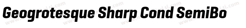 Geogrotesque Sharp Cond SemiBold字体转换